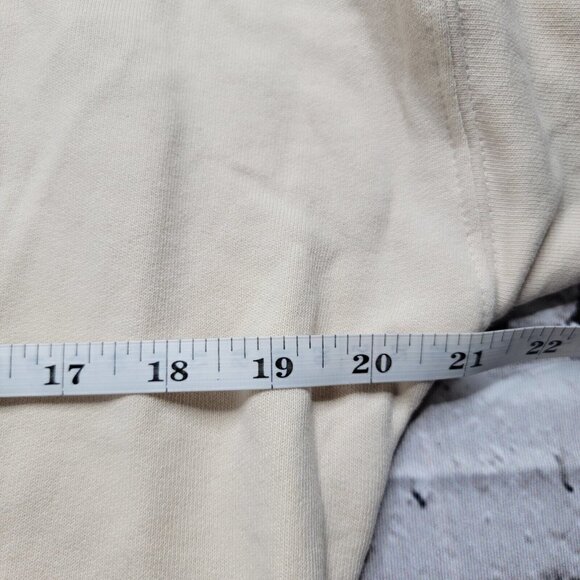 Wellbeing Being Well Goldie Cotton Sweatshirt In Bone White Cream NWT Size M - Picture 13 of 14